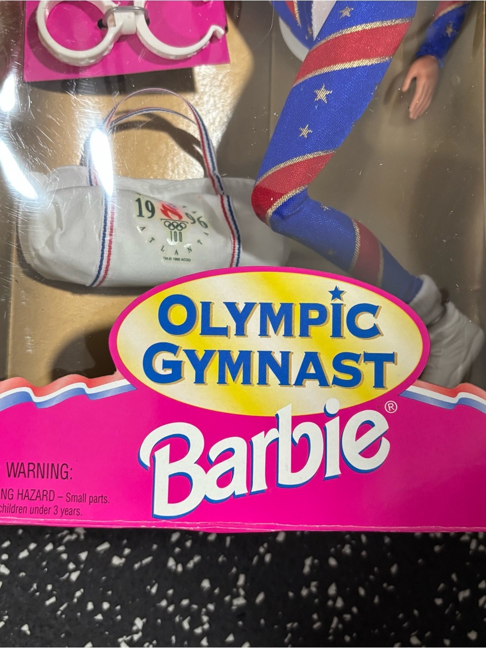 1996 Barbie Olympic Gymnast Atlanta Games Doll Mattel 15123 New - Picture 2 of 5